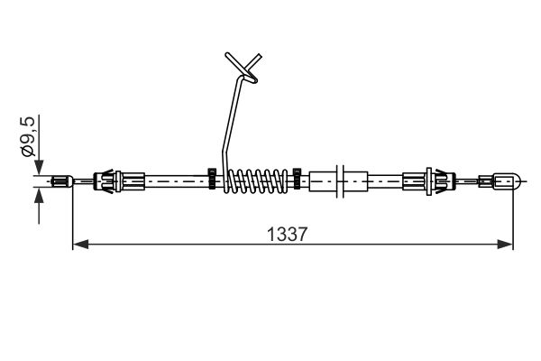 BOSCH Kézifék bowden 1987482881_BOSCH