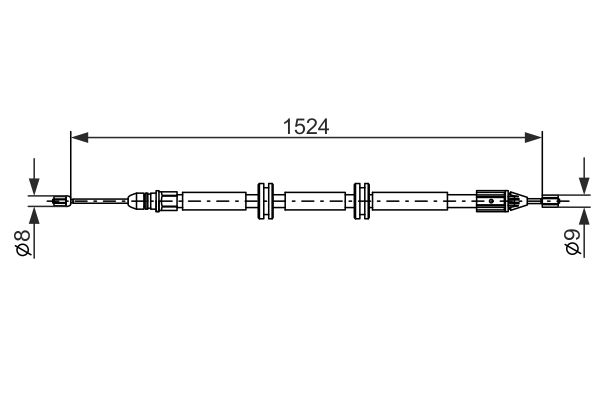 BOSCH Kézifék bowden 1987482888_BOSCH