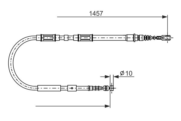 BOSCH Kézifék bowden 1987482900_BOSCH