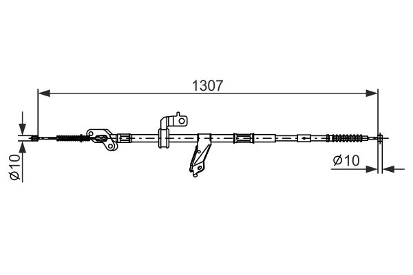 BOSCH Kézifék bowden 1987482901_BOSCH