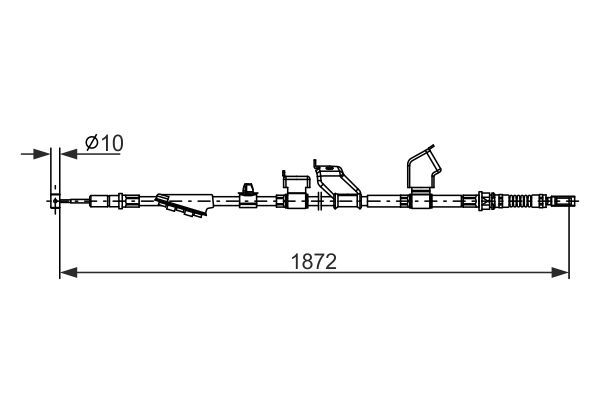 BOSCH Kézifék bowden 1987482910_BOSCH