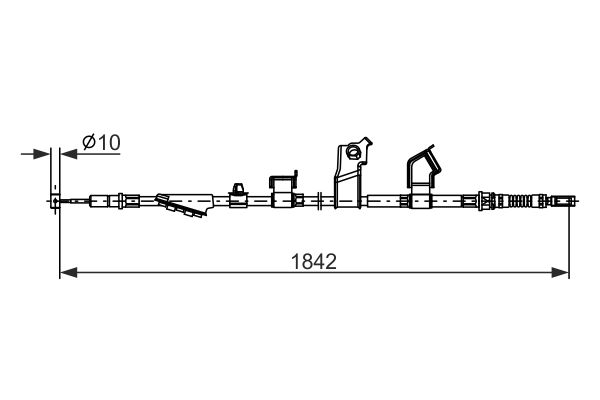 BOSCH Kézifék bowden 1987482911_BOSCH