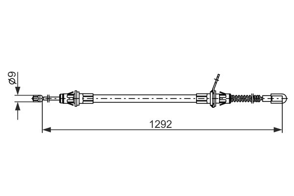 BOSCH Kézifék bowden 1987482924_BOSCH