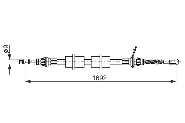 BOSCH Kézifék bowden 1987482925_BOSCH