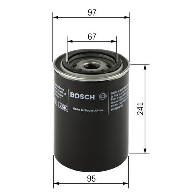 BOSCH Szűrő, munkahidraulika F026404005_BOSCH