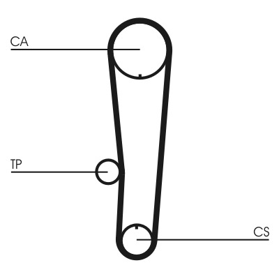 CONTITECH Vezérműszíj CT1017_CONTI