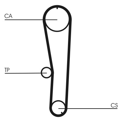 CONTITECH Vezérműszíj CT1072_CONTI