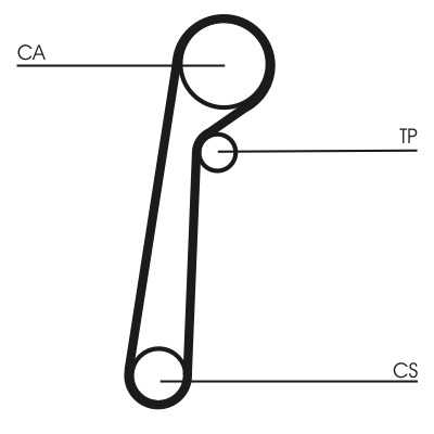 CONTITECH Vezérműszíj CT1156_CONTI