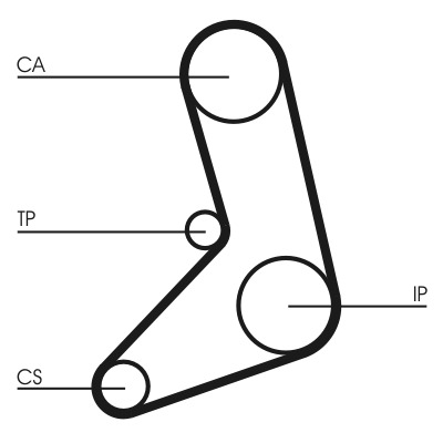 CONTITECH Vezérműszíj CT542_CONTI