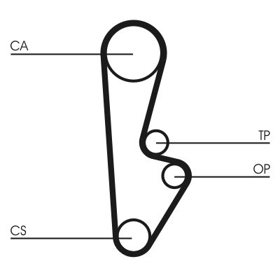 CONTITECH Vezérműszíj CT559_CONTI