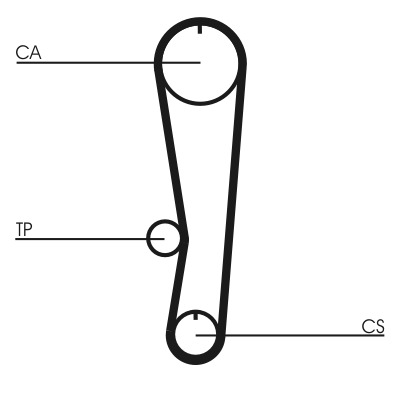 CONTITECH Vezérműszíj CT568_CONTI