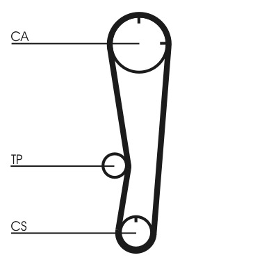 CONTITECH Vezérműszíj CT602_CONTI