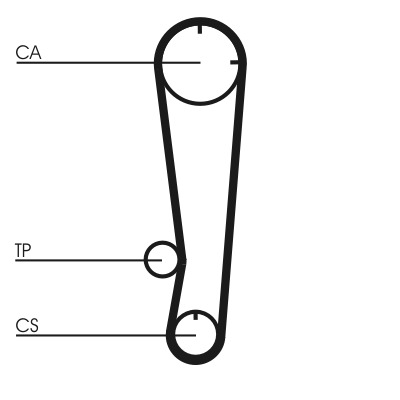 CONTITECH Vezérműszíj CT603_CONTI