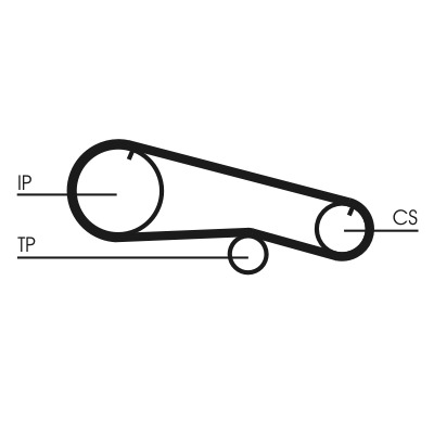 CONTITECH Vezérműszíj CT668_CONTI