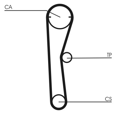 CONTITECH Vezérműszíj CT669_CONTI