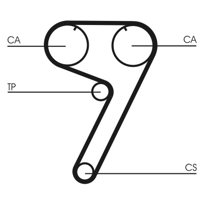 CONTITECH Vezérműszíj CT670_CONTI