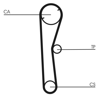 CONTITECH Vezérműszíj CT674_CONTI