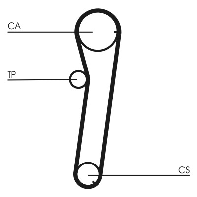 CONTITECH Vezérműszíj CT739_CONTI