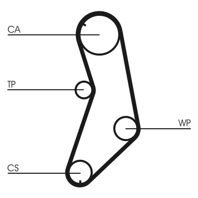 CONTITECH Vezérműszíj CT745_CONTI