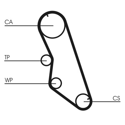 CONTITECH Vezérműszíjkészlet vízpumpával CT754WP2_CONTI