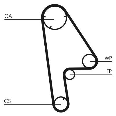 CONTITECH Vezérműszíj CT763_CONTI