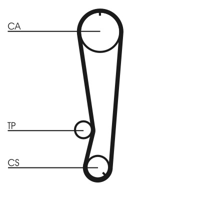 CONTITECH Vezérműszíj CT788_CONTI