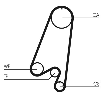 CONTITECH Vezérműszíjkészlet vízpumpával CT910WP1_CONTI