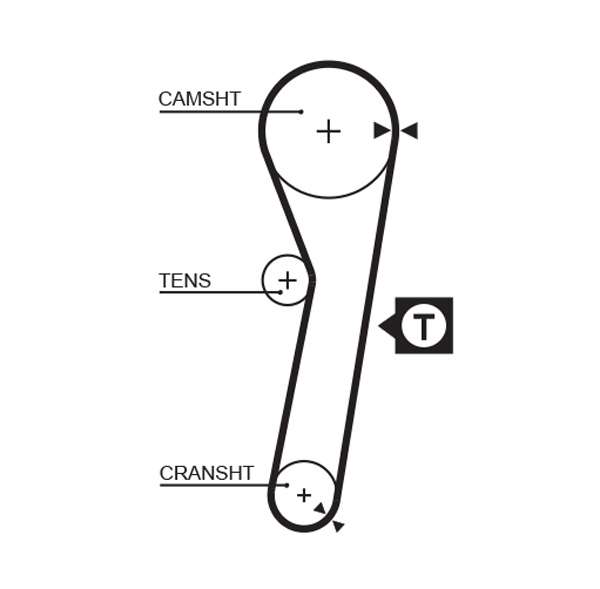 GATES Vezérműszíj 5262XS_GATES