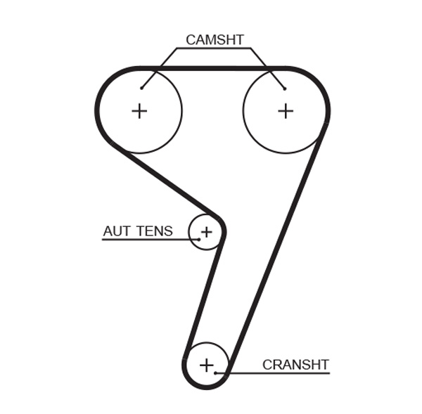 GATES Vezérműszíj 5433XS_GATES