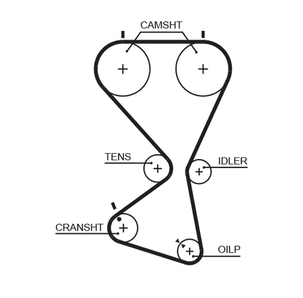 GATES Vezérműszíj 5556XS_GATES