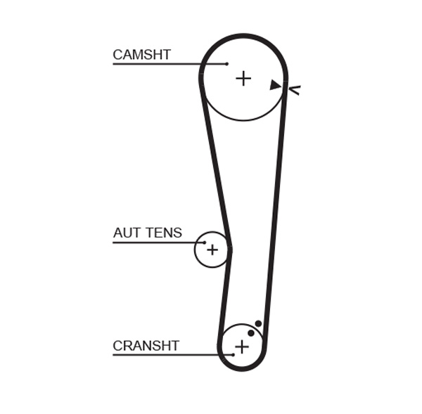 GATES Vezérműszíj 5568XS_GATES