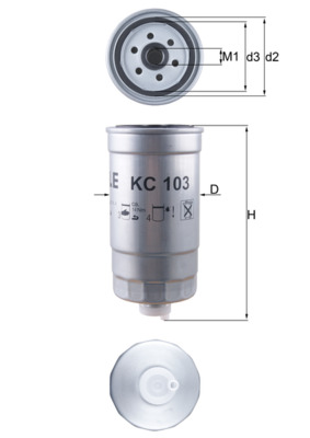 KNECHT Üzemanyagszűrő KC103_KNECHT