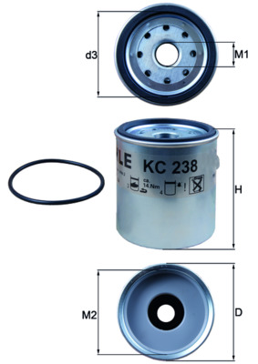 KNECHT Üzemanyagszűrő KC238D_KNECHT