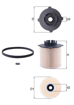 KNECHT KX265D_KNECHT Üzemanyagszűrö betét