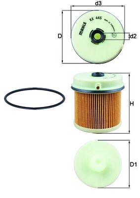 KNECHT KX445D_KNECHT Üzemanyagszűrö betét