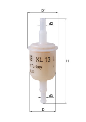 KNECHT Üzemanyagszűrő KL13OF_KNECHT