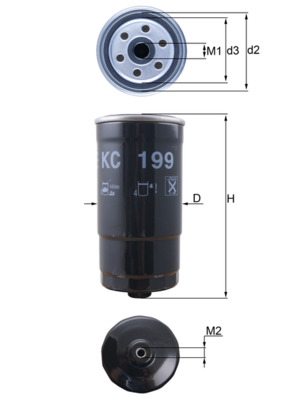 KNECHT Üzemanyagszűrő KC199_KNECHT