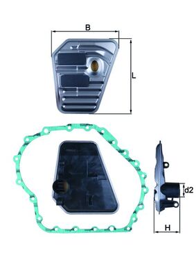 KNECHT Szűrő, automataváltó HX167D_KNECHT