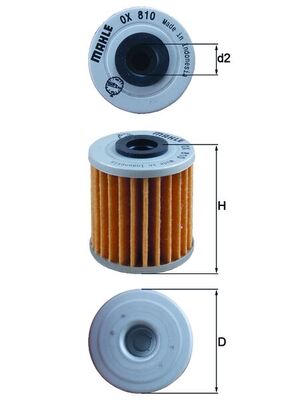 KNECHT Olajszűrő betét OX810_KNECHT