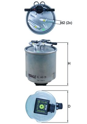 KNECHT Üzemanyagszűrő KL440/39_KNECHT