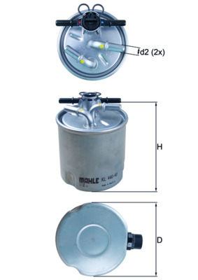 KNECHT Üzemanyagszűrő KL440/40_KNECHT