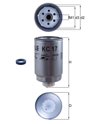 KNECHT KC17D_KNECHT Üzemanyagszűrő