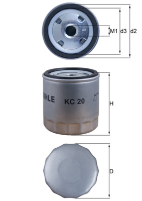 KNECHT Üzemanyagszűrő KC20_KNECHT