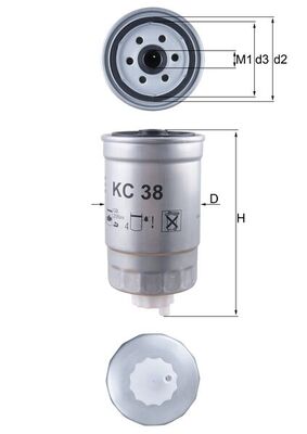 KNECHT Üzemanyagszűrő KC38_KNECHT