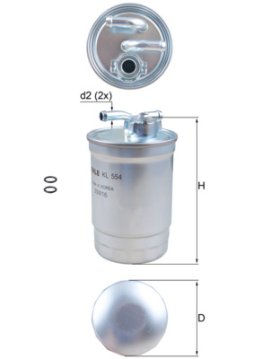 KNECHT Üzemanyagszűrő KL554D_KNECHT