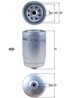 KNECHT Üzemanyagszűrő KC605D_KNECHT