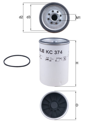 KNECHT Üzemanyagszűrő KC374D_KNECHT