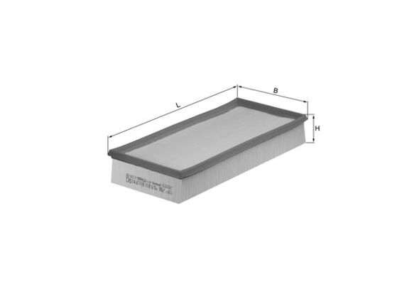 KNECHT Levegőszűrő LX514_KNECHT