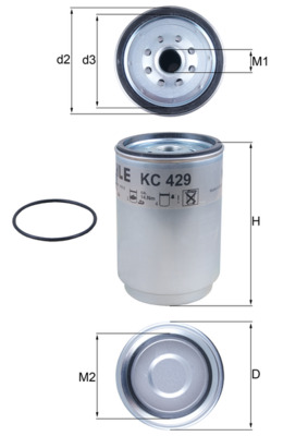 KNECHT Üzemanyagszűrő KC429D_KNECHT