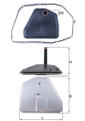 KNECHT Szűrő, automataváltó HX164D1_KNECHT